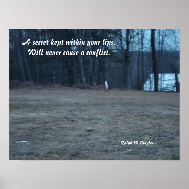 A secret kept poster (Front)