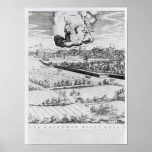 A Section of a Map of Milan, 1640 Poster