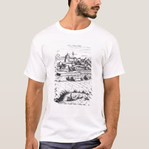 A Section of a Map of Milan, 1640 T-Shirt