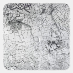 A section of a sheet from the survey square sticker