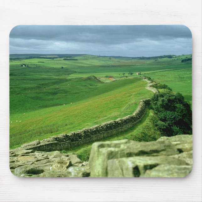 A section of Hadrian's Wall, 2nd century AD (stone Mouse Mat (Front)