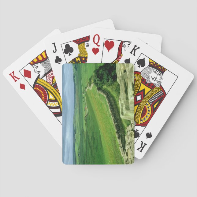 A section of Hadrian's Wall, 2nd century AD (stone Playing Cards (Back)