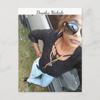 A selfie of Daysha Nichole, postcard