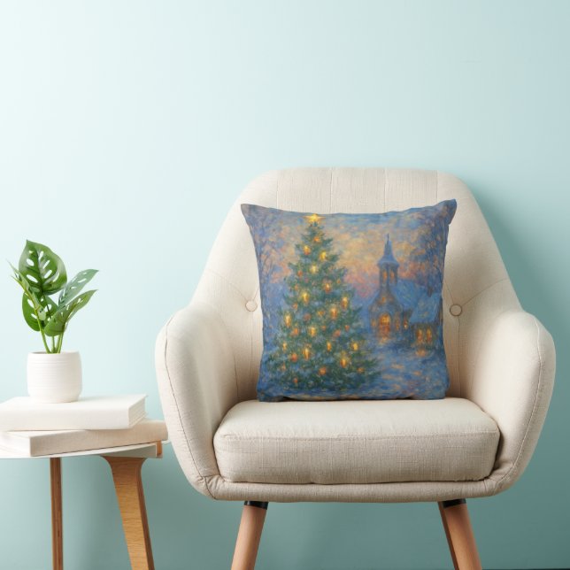 A sensual Monet-style Christmas tree Cushion (Chair)