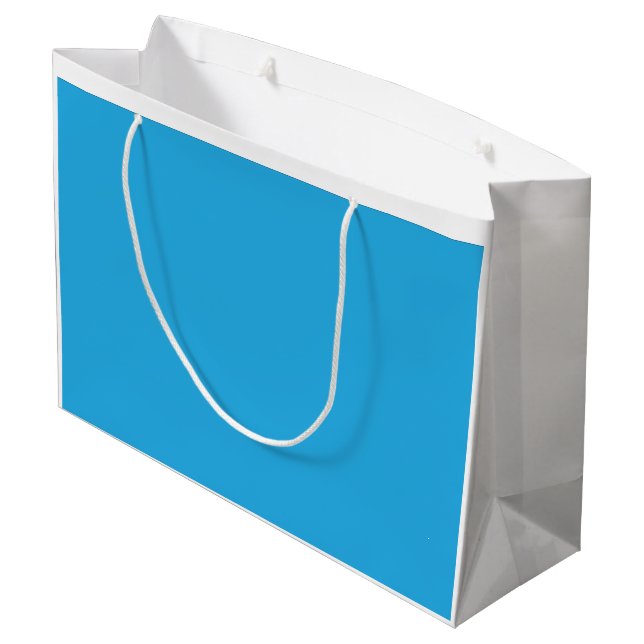A serene blue sky with a few scattered white cloud large gift bag (Back Angled)