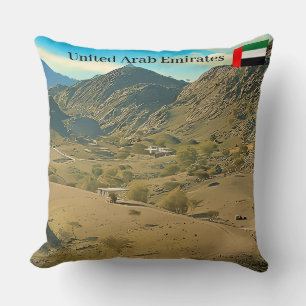 A serene desert valley cushion