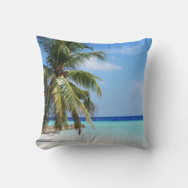 A Serene Scene The Maldives Cushion (Front)