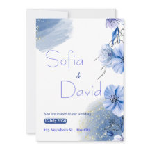 A Serene Symphony of Love:  Wedding Invitation