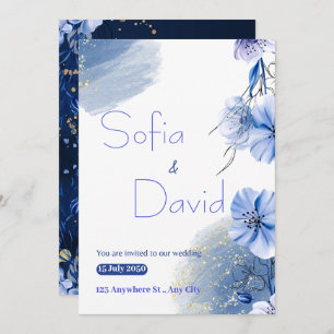 A Serene Symphony of Love: Wedding Invitation