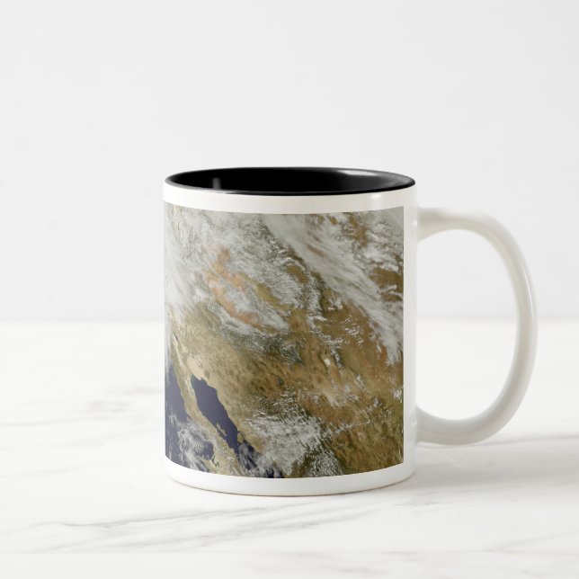 A series of strong storms with fierce winds 2 Two-Tone coffee mug (Right)