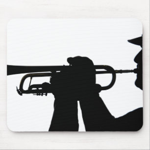 A service member plays a tune mouse mat