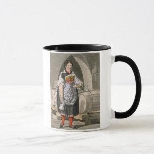 A serving girl at an Inn near Innsbruck, c.1800 (c Mug