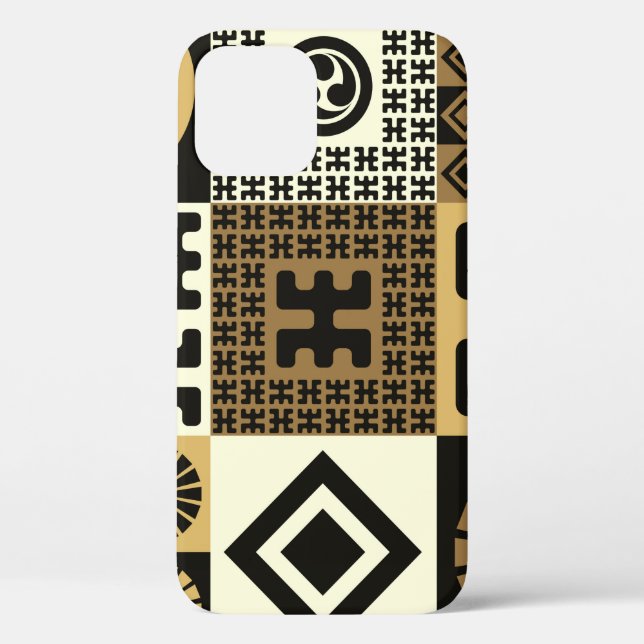 A set of japanese style seamless patterns, tribal  Case-Mate iPhone case (Back)
