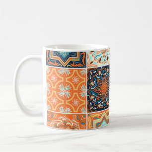 A set of ornaments,ceramic tiles. Abstract pattern Coffee Mug