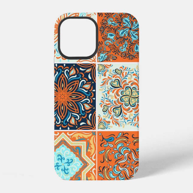 A set of ornaments,ceramic tiles. Abstract pattern iPhone Case (Back)