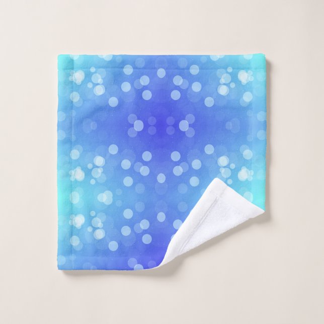 A set of vibrant blue and turquoise towels  (Wash Cloth)