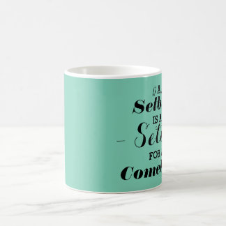 A Setback is A Setup Quote Vintage Typography Coffee Mug