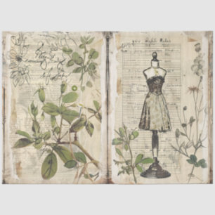 A Sewing Junk Journal Series Design #11 Tissue Paper