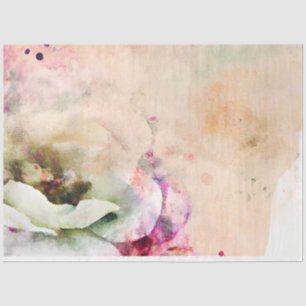 A Shabby Chic Floral Ephemera Design Series 6 Tissue Paper