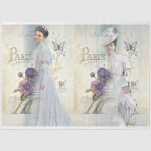 A Shabby Chic Parisian Woman Series Design 23 Tissue Paper
