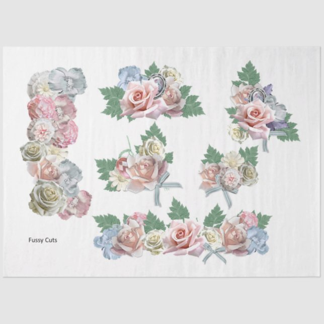 A Shabby Chic Series Design 25 Tissue Paper (Front)