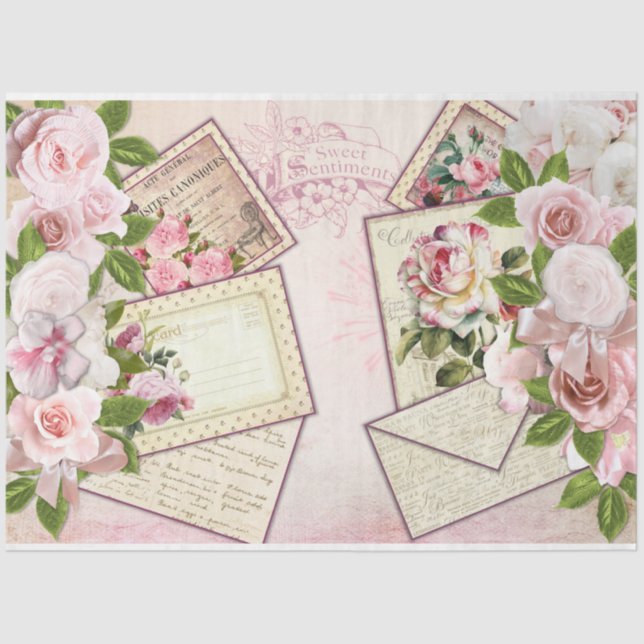 A Shabby Chic Series Design 8 Tissue Paper (Front)