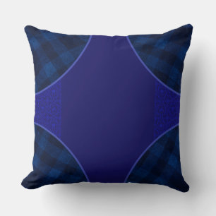 A Shade of Blue Intersection Pillow