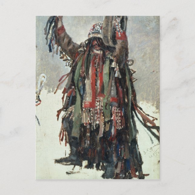 A Shaman sketch for Yermak Postcard (Front)