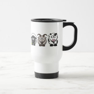 A Sheep, A Goat and a Cow Travel/Commuter Mug