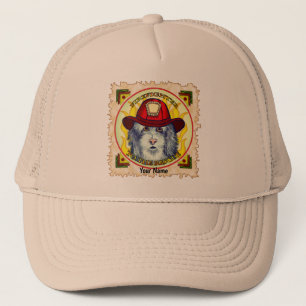A Sheepdog Firefighter Trucker Hat