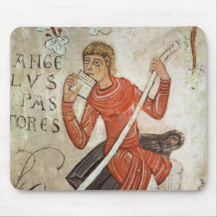 A shepherd playing a flageolet mouse mat