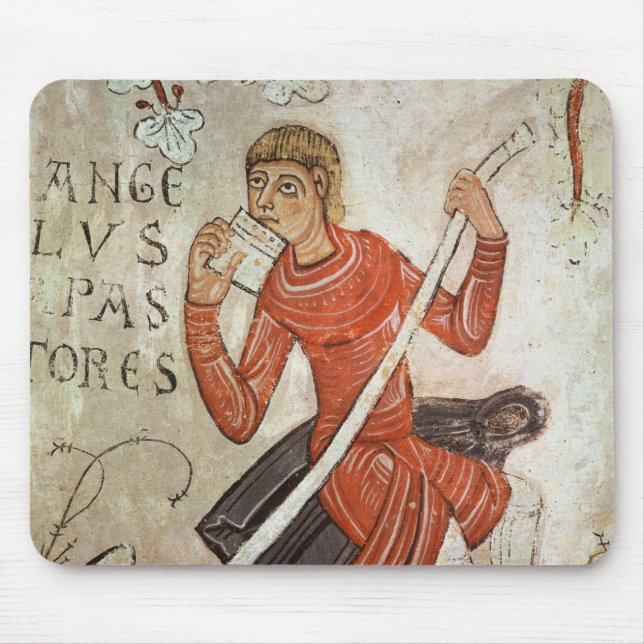 A shepherd playing a flageolet mouse mat (Front)
