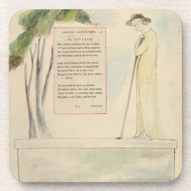A Shepherd Reading the Epitaph, from Elegy Written Coaster (Front)