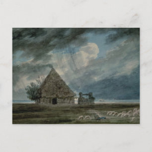 A Shepherd's Hut between Naples and Portici (w/c) Postcard