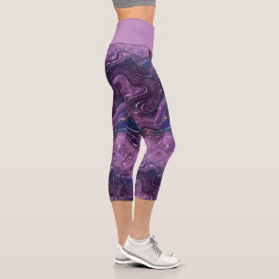 A Shimmering Galaxy Series Design 11 Capri Leggings