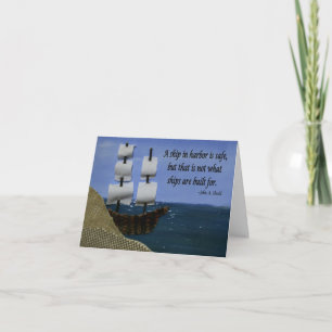 A Ship in Harbour Card