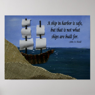 A Ship in Harbour Poster