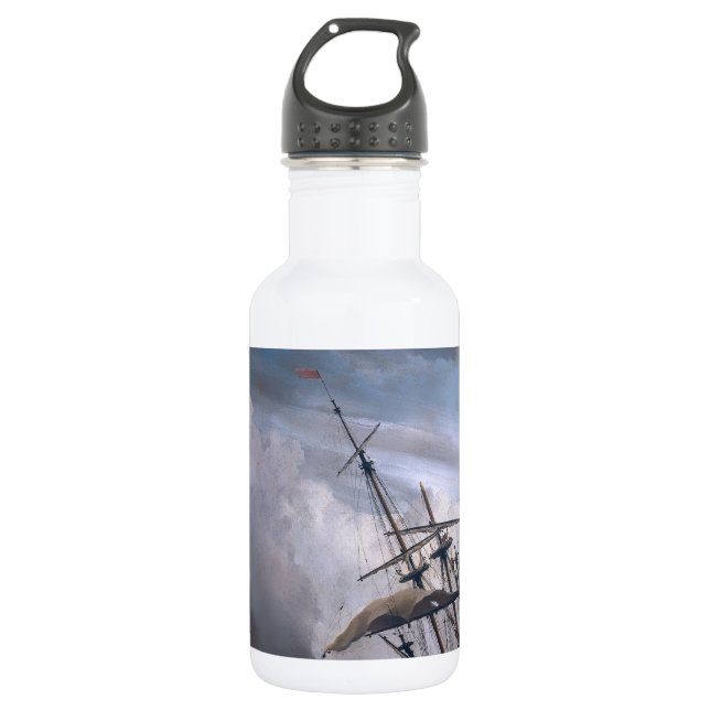 A Ship In Need In A Raging Storm 532 Ml Water Bottle (Front)