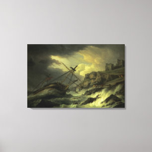 A Shipwreck, said to be `The Dutton' Canvas Print