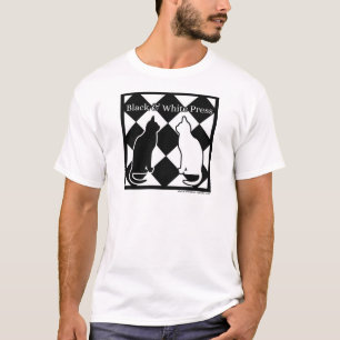 A shirt for someone who loves cats & books.