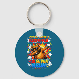 A Shirt Retro Capybara Meme Off Cause Key Ring