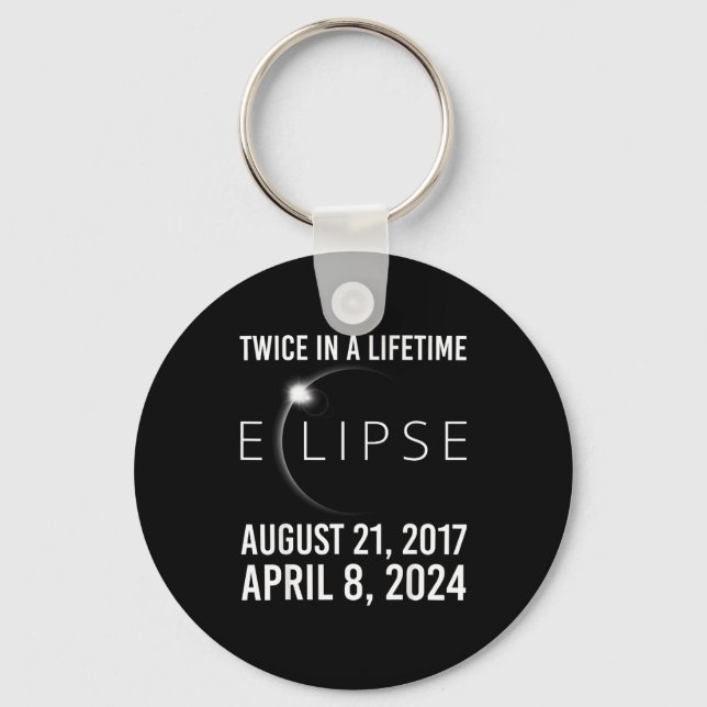 A Shirt Twice Lifetime Solar Eclipse Total Key Ring (Front)
