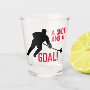 A Shot And A Goal! Glass