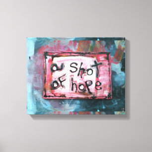 a shot of hope canvas print