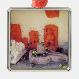 A shrine of a chapel on the Ganges Metal Tree Decoration