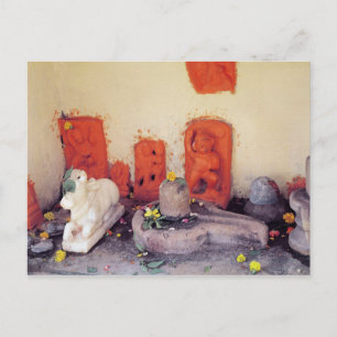 A shrine of a chapel on the Ganges Postcard