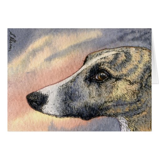 Image of A Shy, Handsome Hound CARD