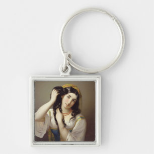 A Sicilian Playing with her Hair Key Ring