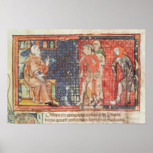 A sick man and a crippled man presented to poster