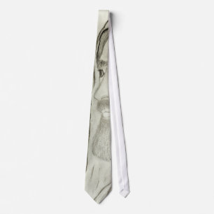 A Side Profile of Jesus Tie